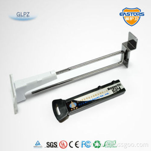 Bending Sheet Security Display Hanger with Magnet Key and Price Tag